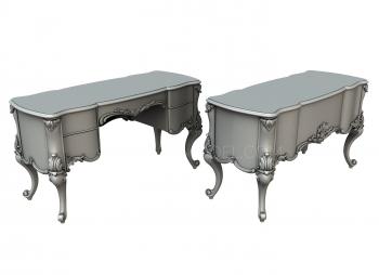 Set of furniture (KMB_0019-06) 3D model for CNC machine